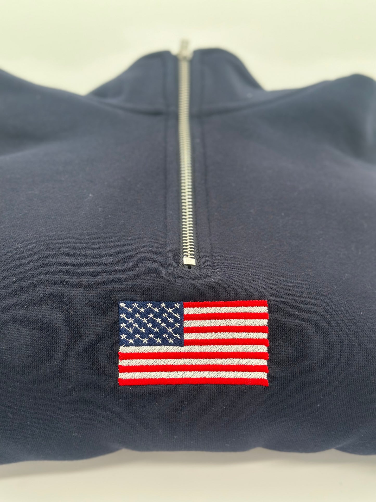 Embroidered Flag Quarter Zip