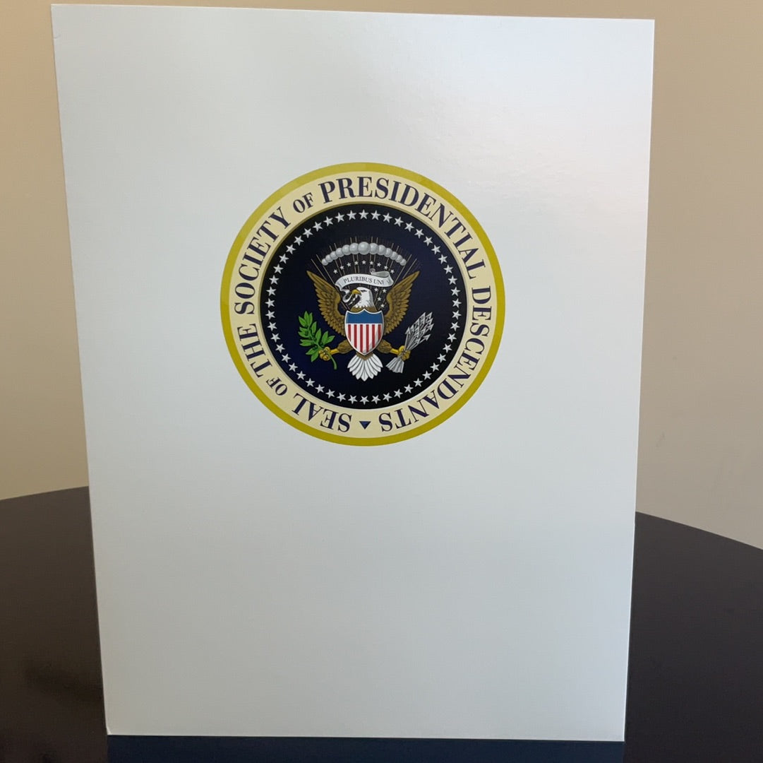 Society of Presidential Descendants Folder