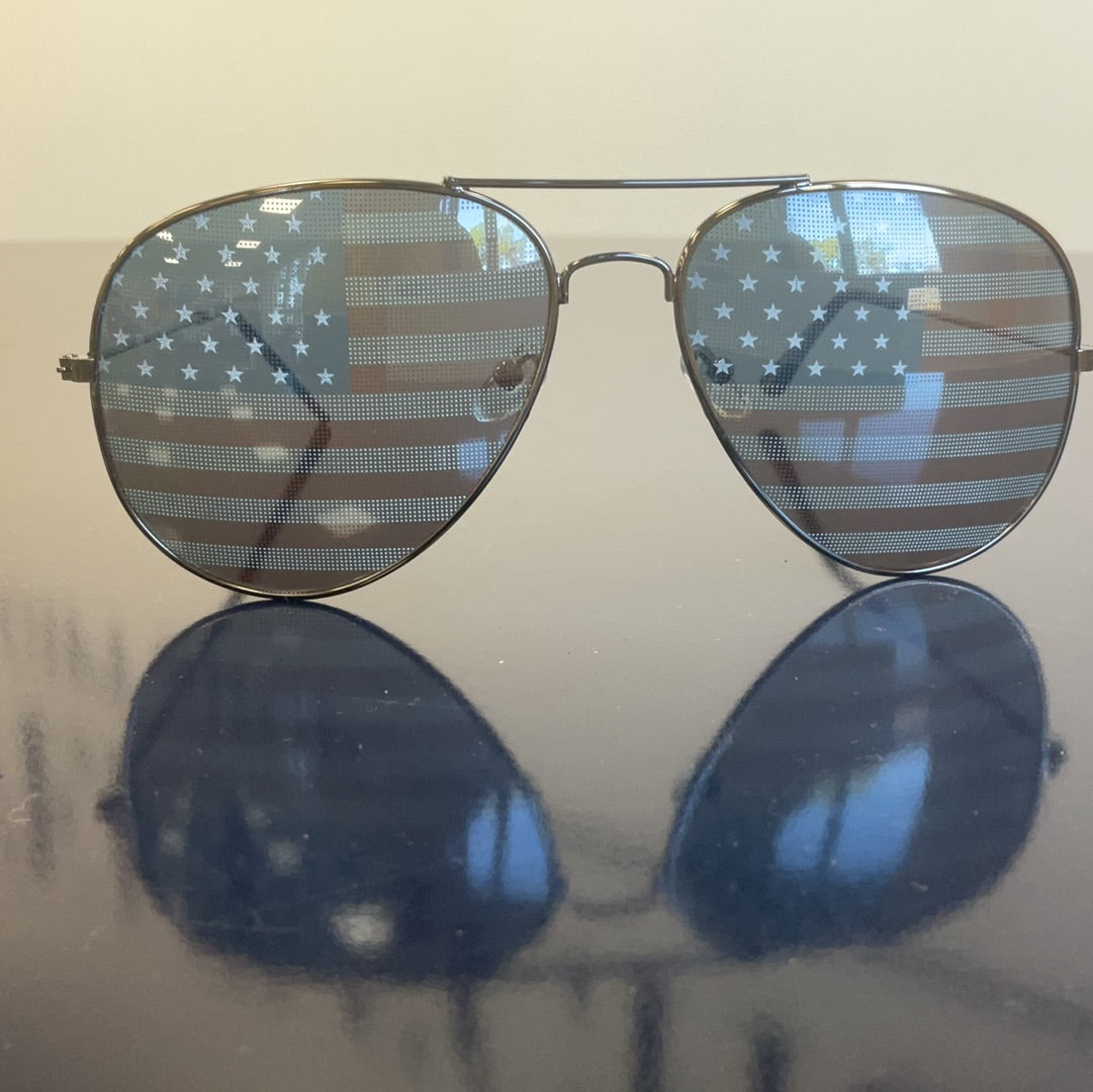 American Flag Aviator Sunglasses