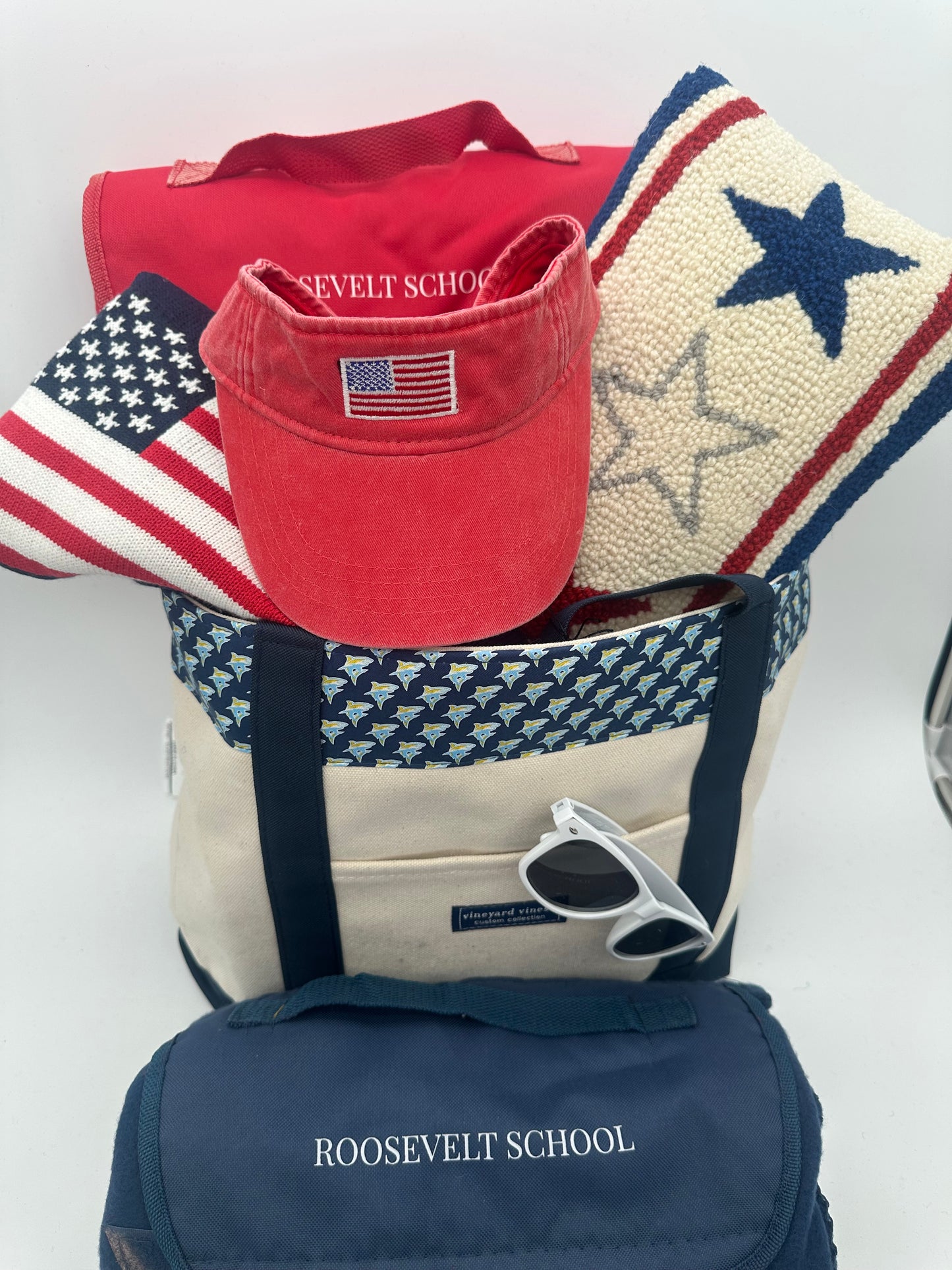 Embroidered Flag Visor