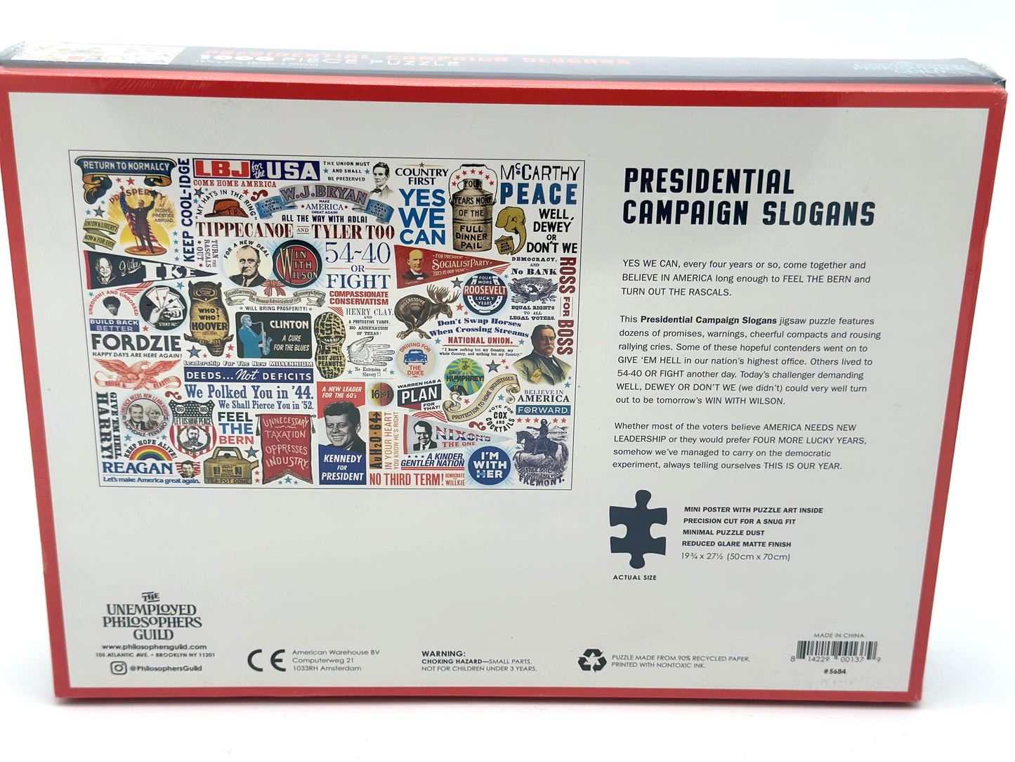 Presidential Campaign Slogan Puzzle